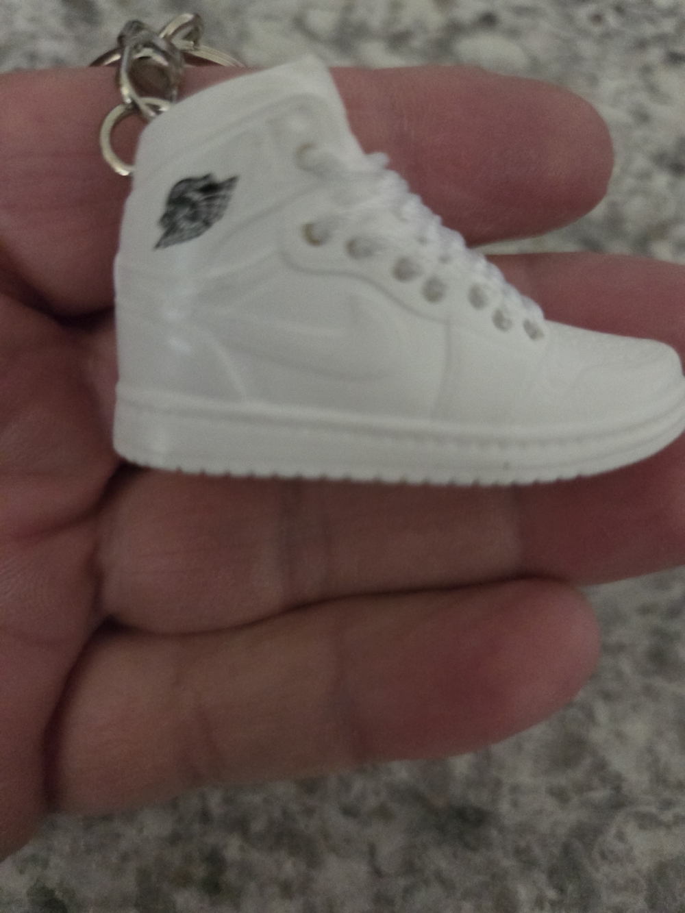 New, You Choose Jordan White Mini Sneaker Keychain Or....
